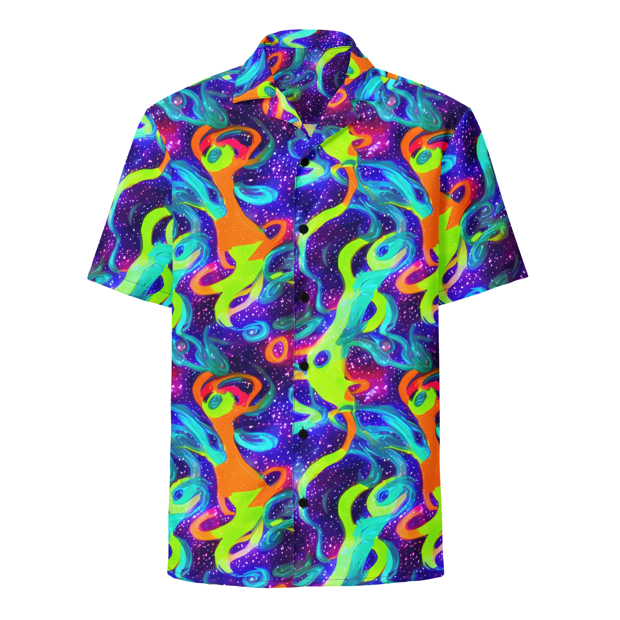 Stellar Splash on Button Shirt — Front