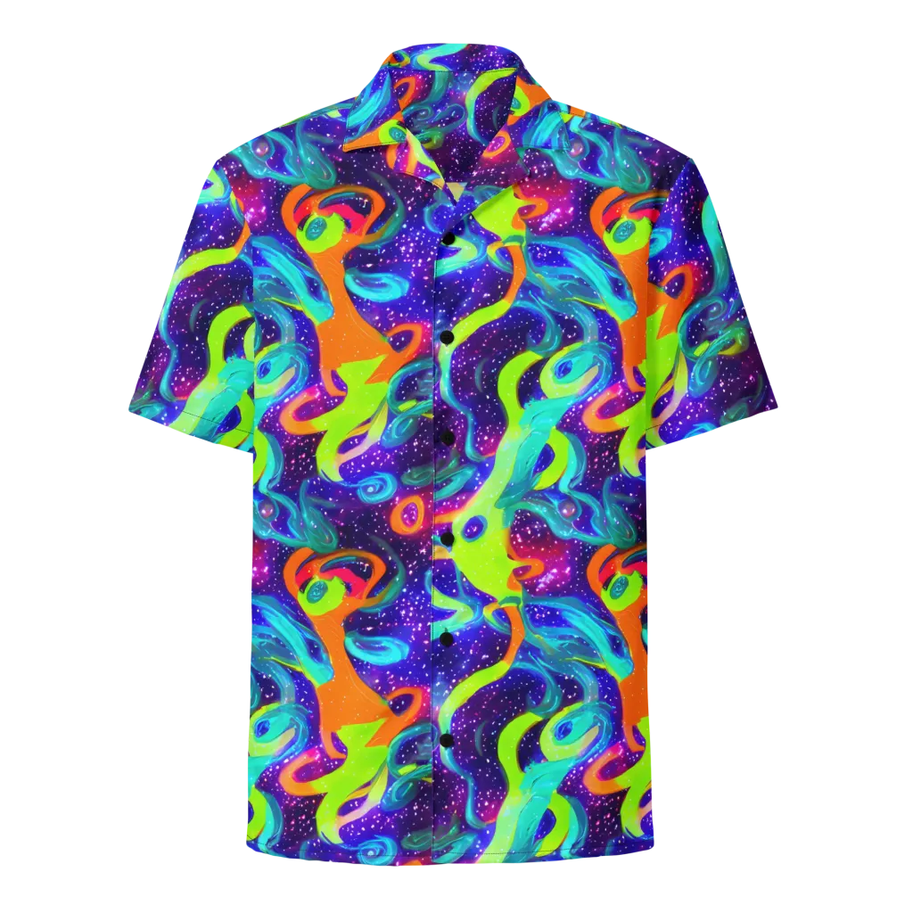 Stellar Splash on Button Shirt — Front