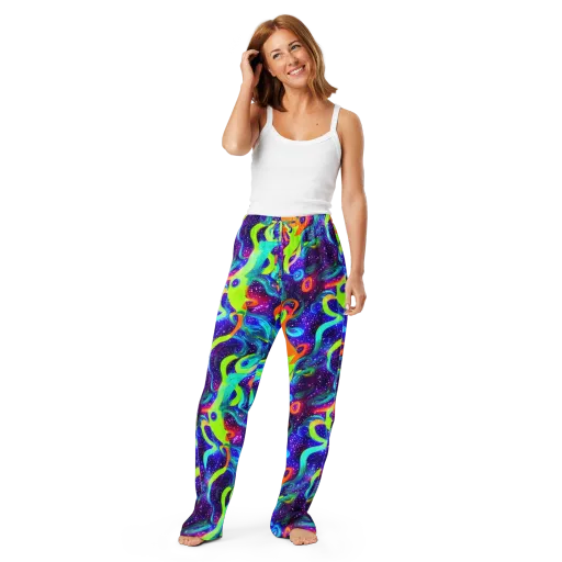 Stellar Splash on a Women's Pajama Pants
