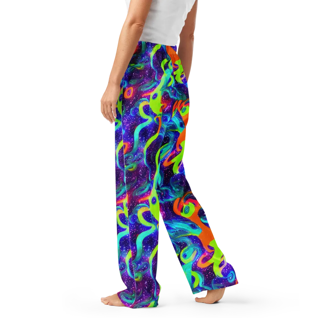 Stellar Splash on Women's Pajama Pants — Left