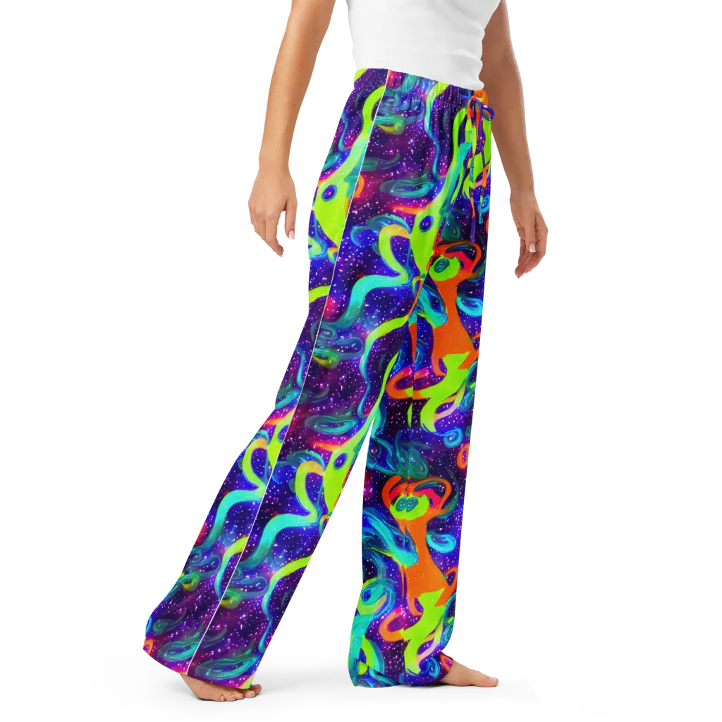 Stellar Splash on Women's Pajama Pants — Right Front