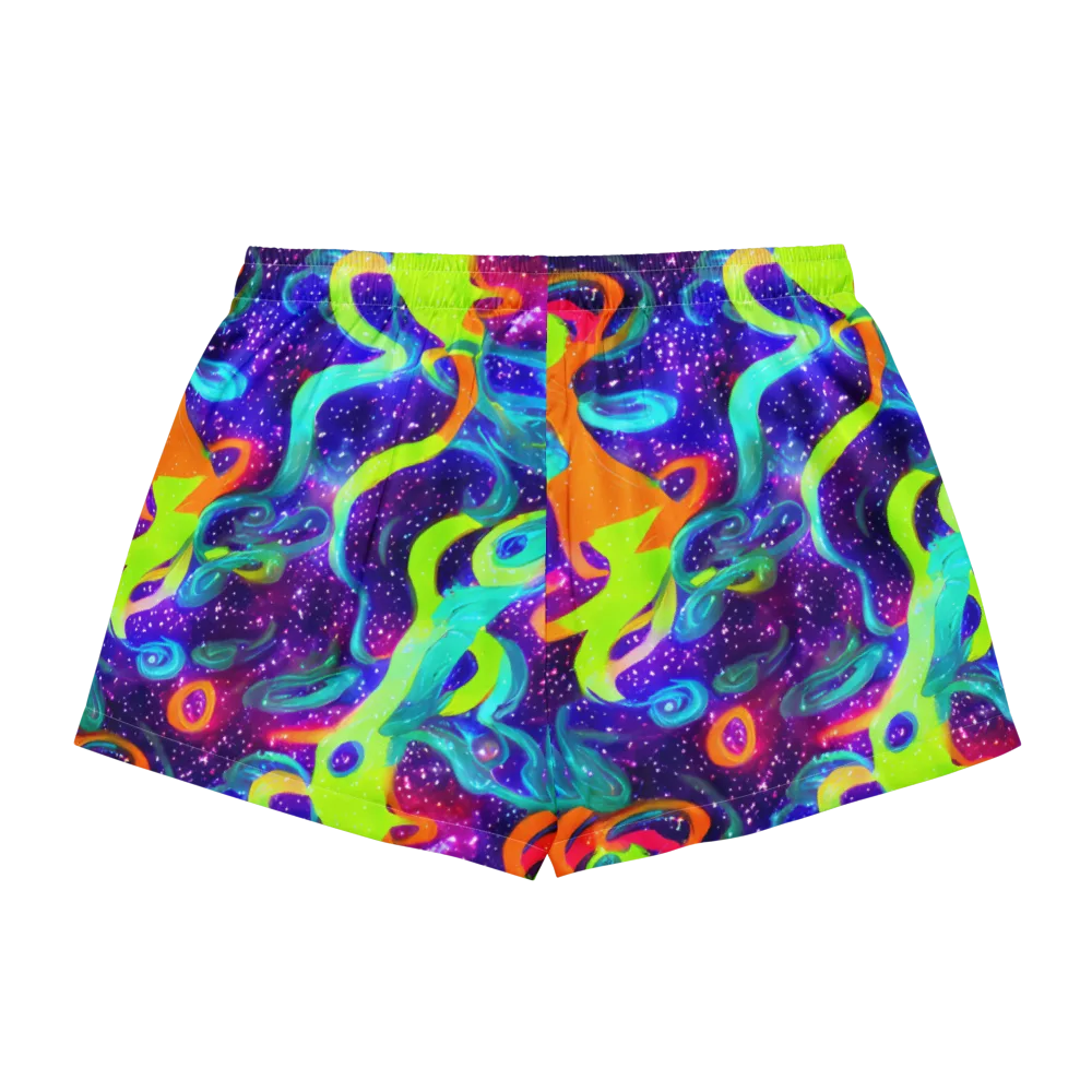 Stellar Splash on Women's Pajama Shorts — Back