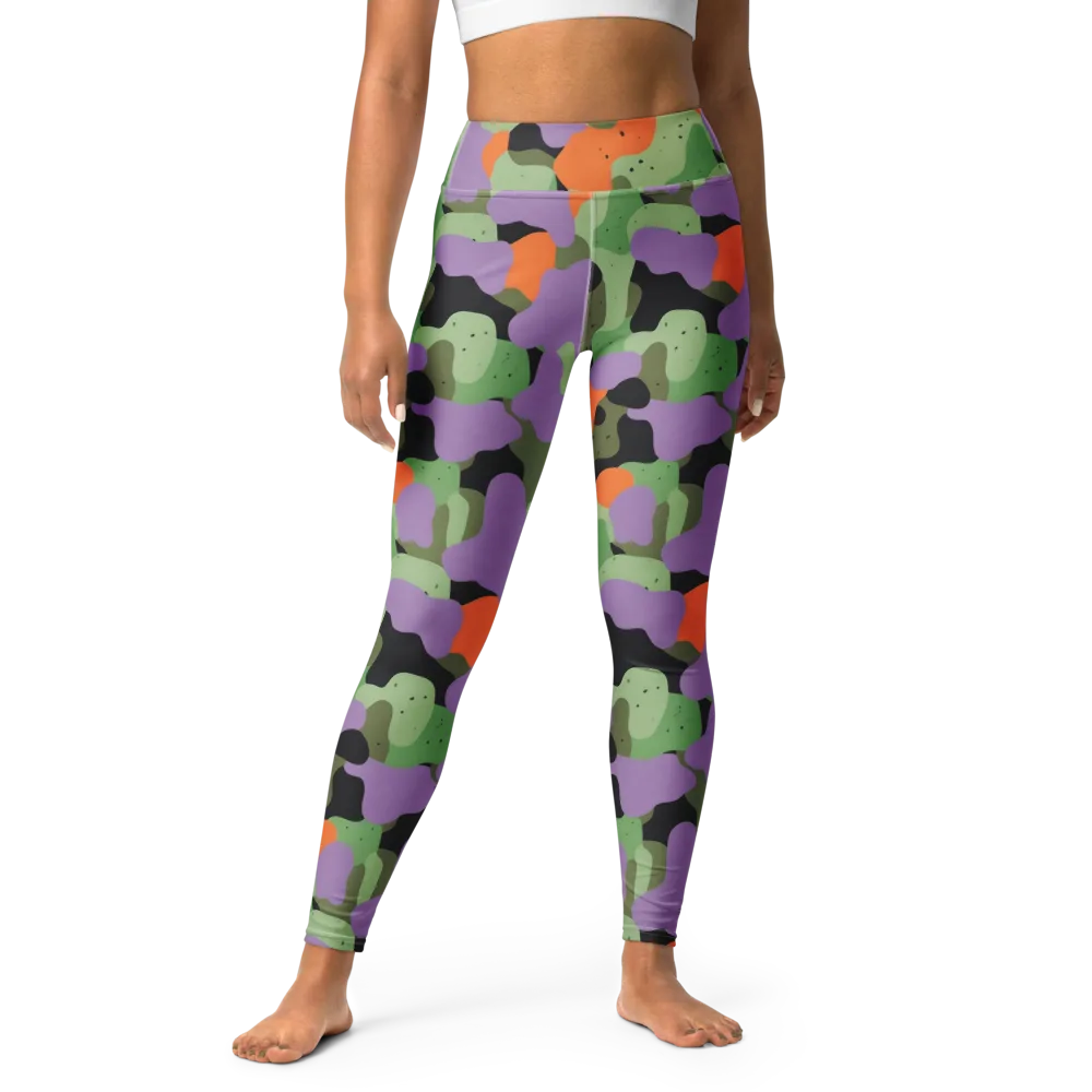 Moss Mirage on Yoga Leggings — Front