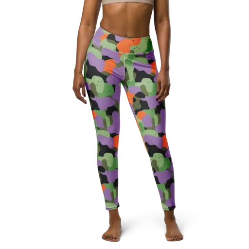Moss Mirage on a Yoga Leggings