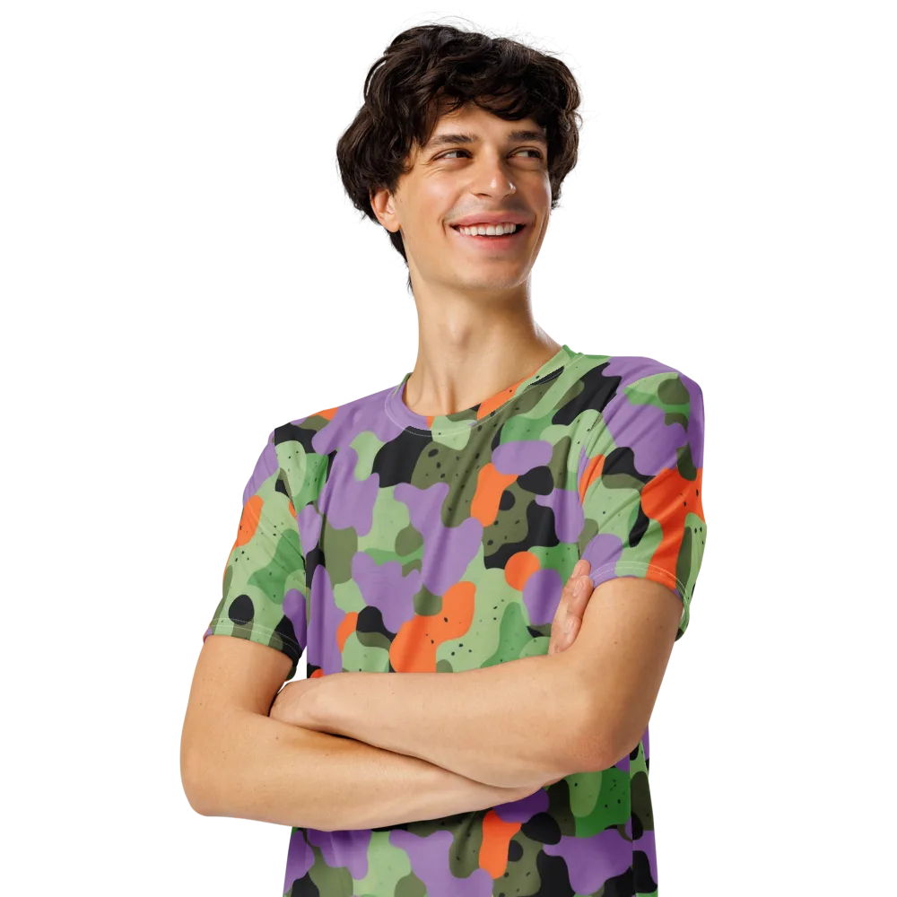 Moss Mirage on Men's Crew Neck T-Shirt — Left Front