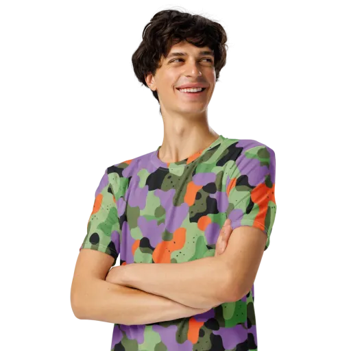 Moss Mirage on a Men's Crew Neck T-Shirt