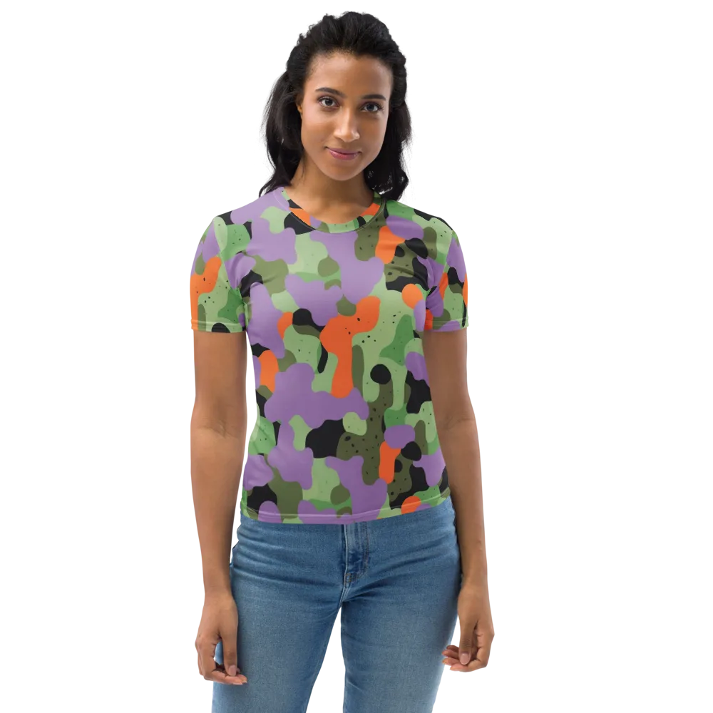 Moss Mirage on Women's Crew Neck T-Shirt — Front