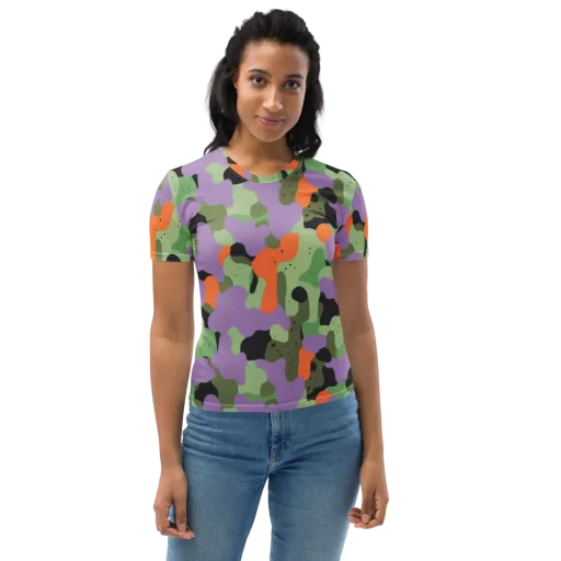 Moss Mirage on a Women's Crew Neck T-Shirt