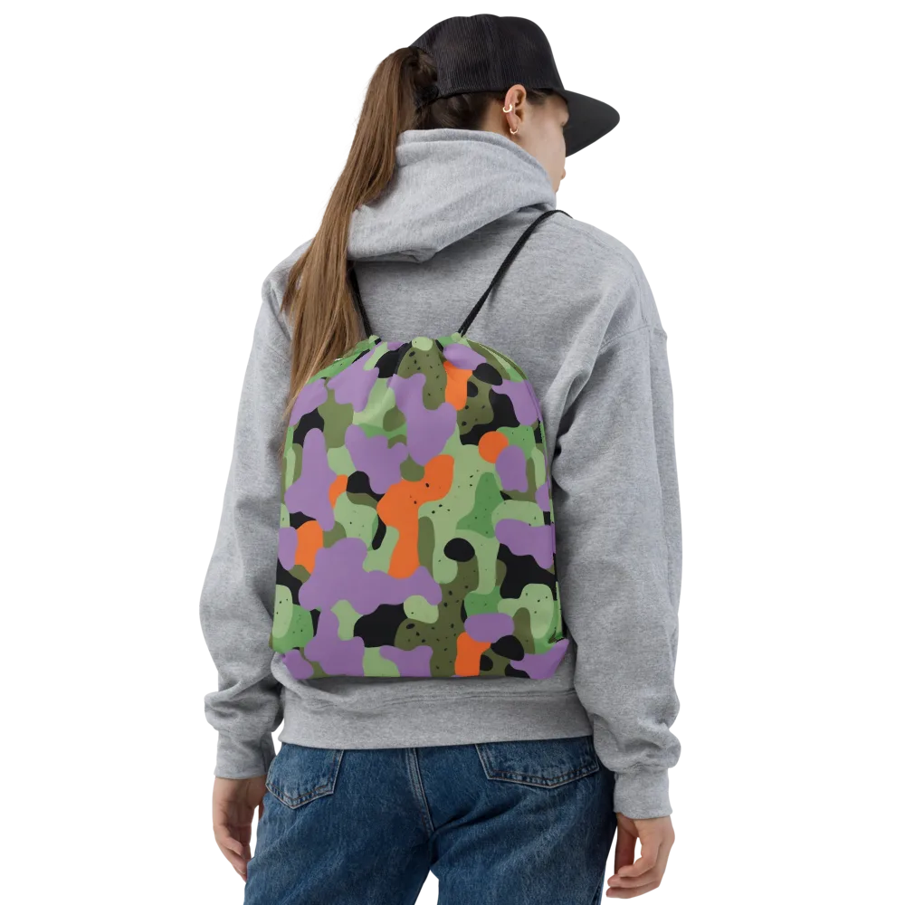 Moss Mirage on Drawstring Bag — Front