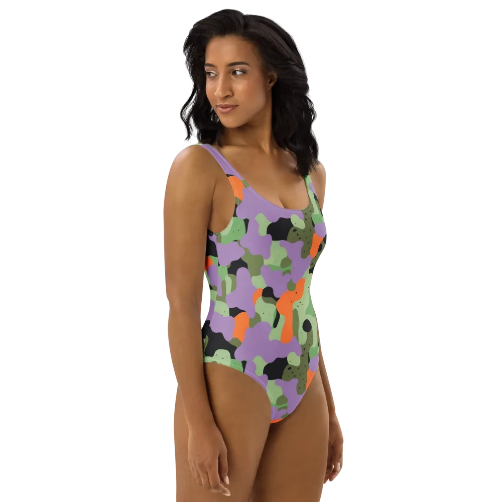 Moss Mirage on One-Piece Swimsuit — Right
