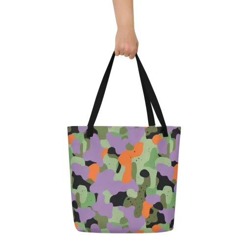 Moss Mirage on a Large Tote Bag W/ Pocket