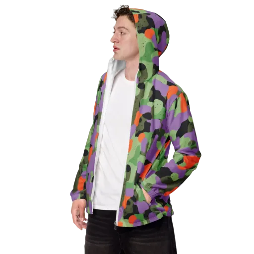 Moss Mirage on a Men's Windbreaker