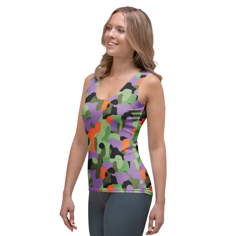 Moss Mirage on Women's Tank Top — Left Front