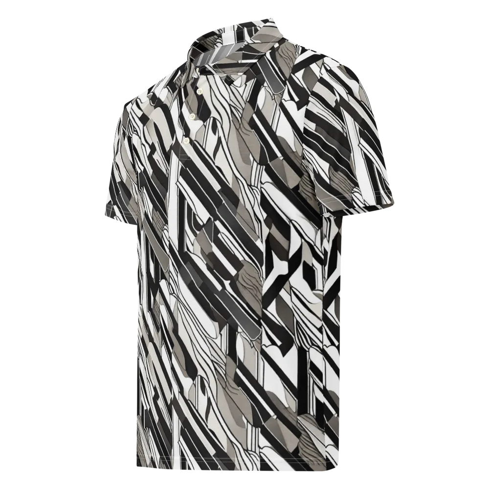 Piano Drift on Men's Slim Fit Polo Shirt — Left Front