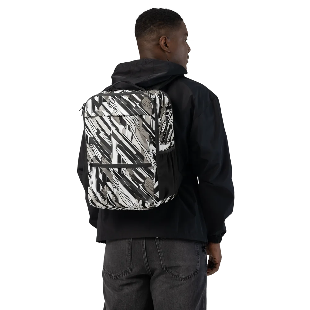 Piano Drift on Utility Backpack — Back