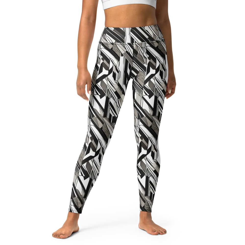 Piano Drift on Yoga Leggings — Front