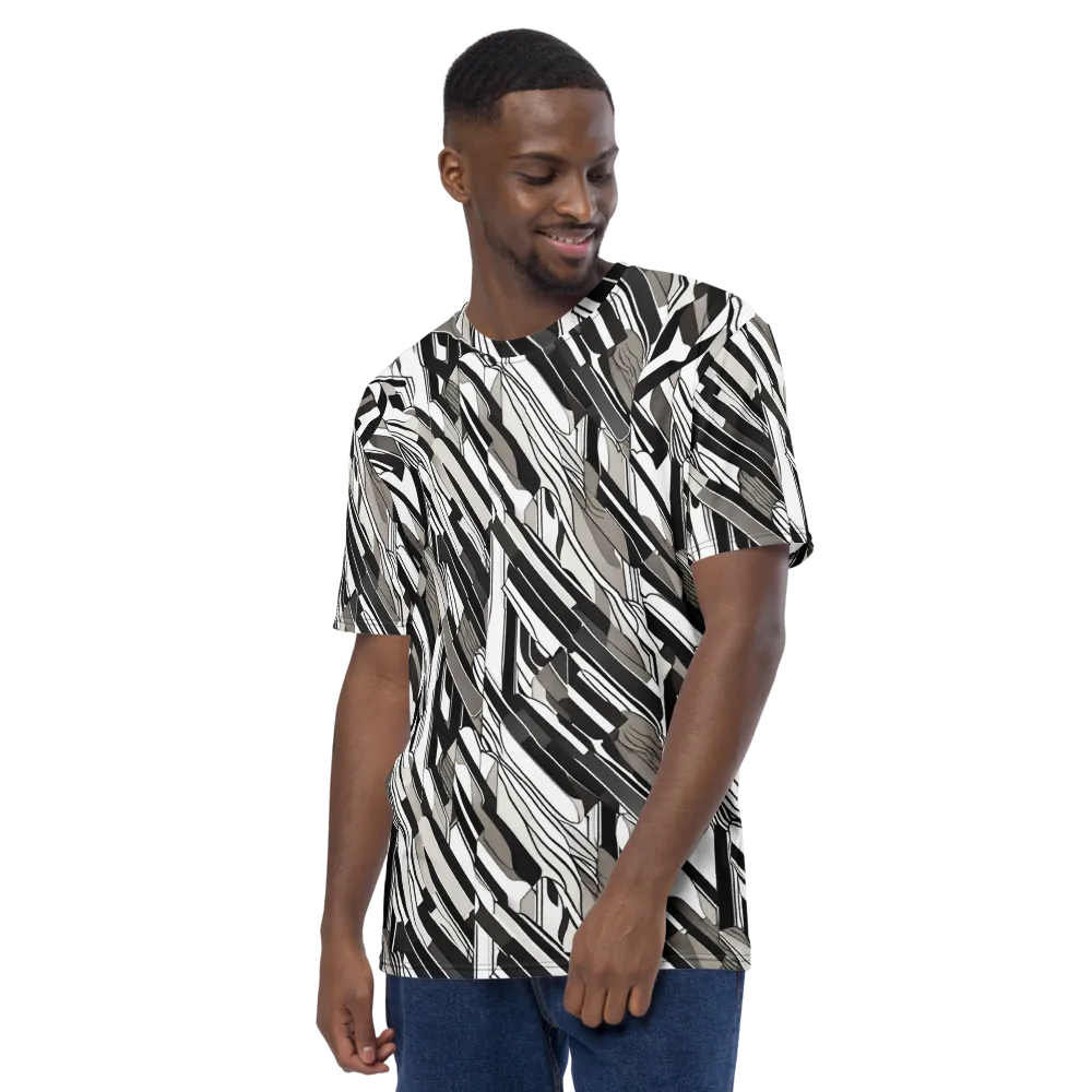 Piano Drift on Men's Crew Neck T-Shirt — Left