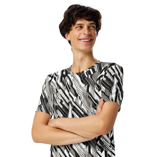 Piano Drift on a Men's Crew Neck T-Shirt