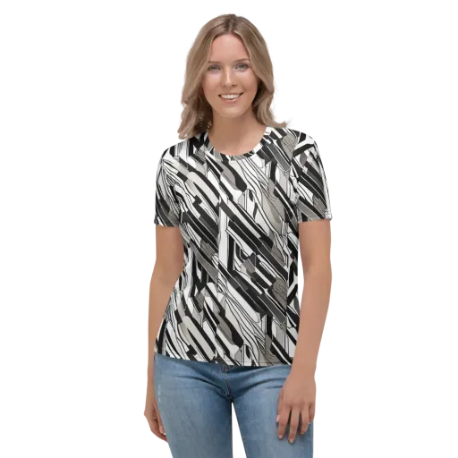Piano Drift on a Women's Crew Neck T-Shirt