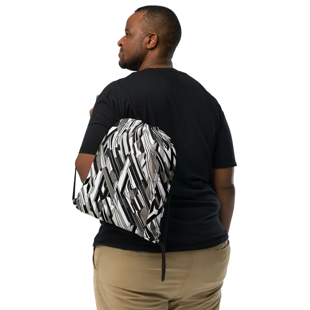 Piano Drift on Drawstring Bag — Front