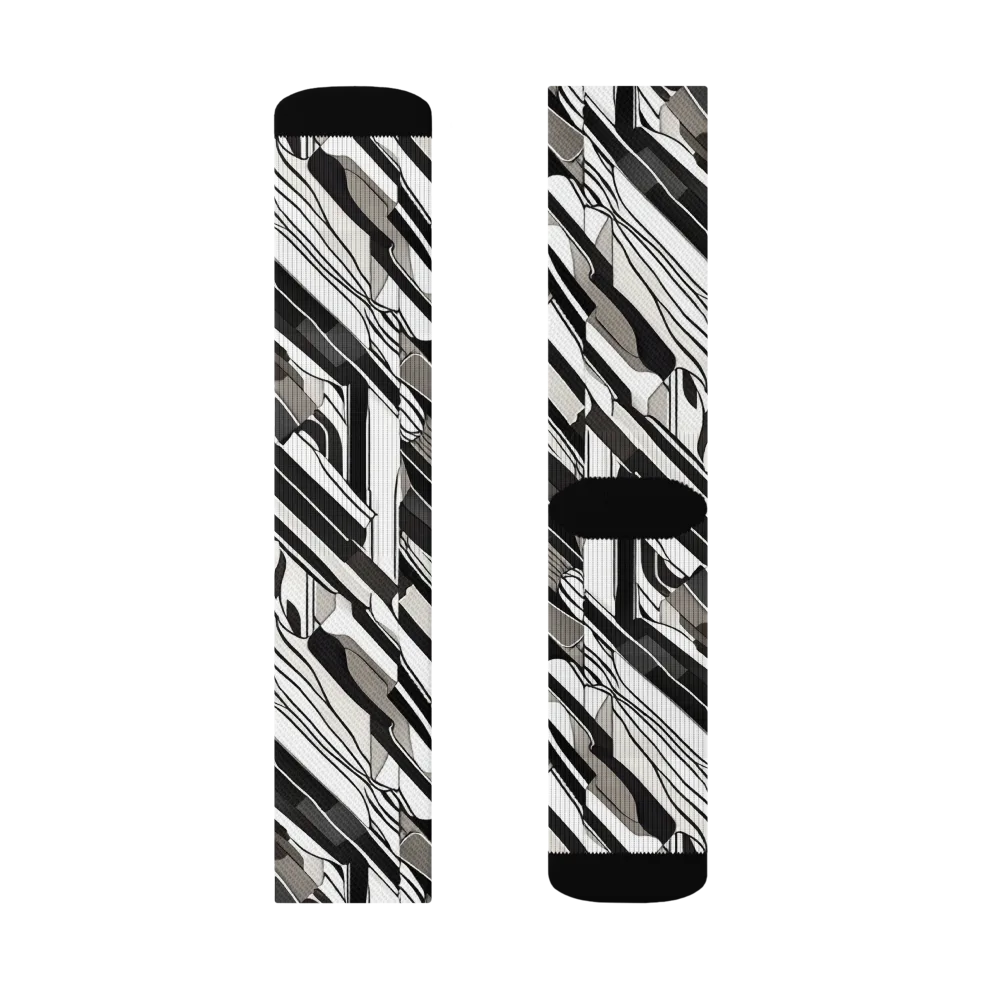 Piano Drift on Socks — Right Sock