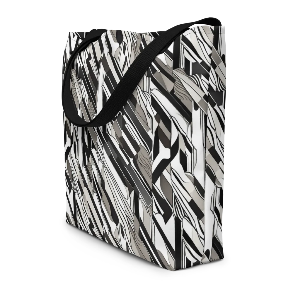 Piano Drift on Large Tote Bag W/ Pocket — Front