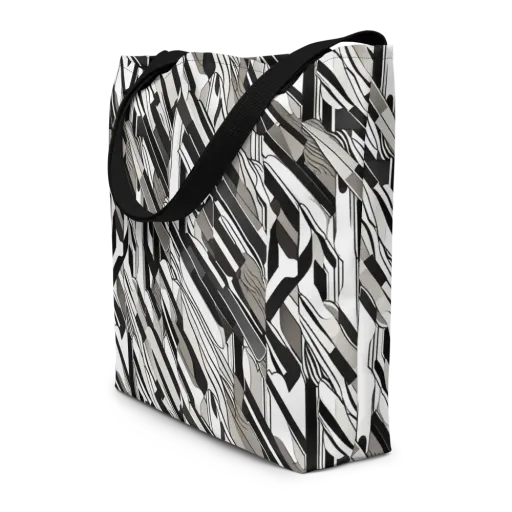 Piano Drift on a Large Tote Bag W/ Pocket