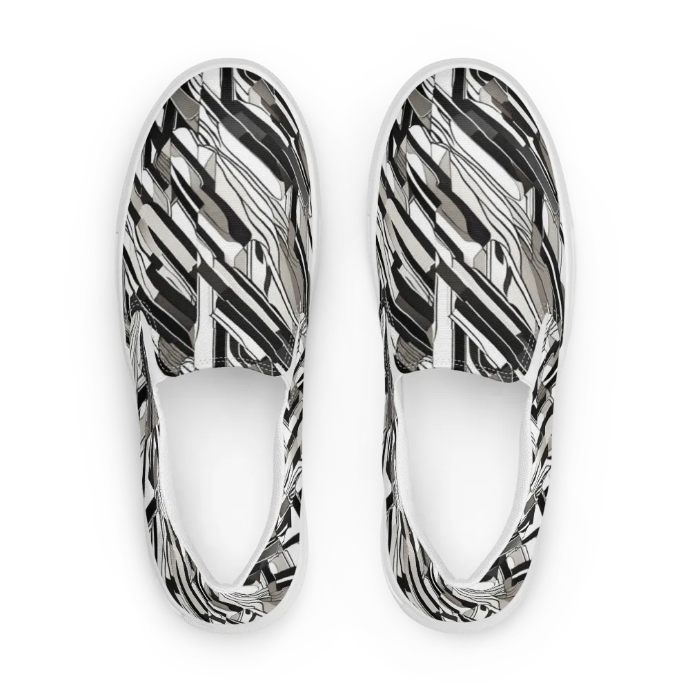 Piano Drift on Women's Slip-On Canvas Shoes — Front