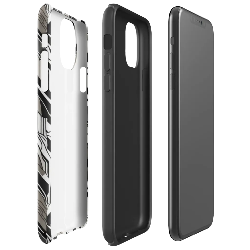 Piano Drift on Tough Case for iPhone® — Right
