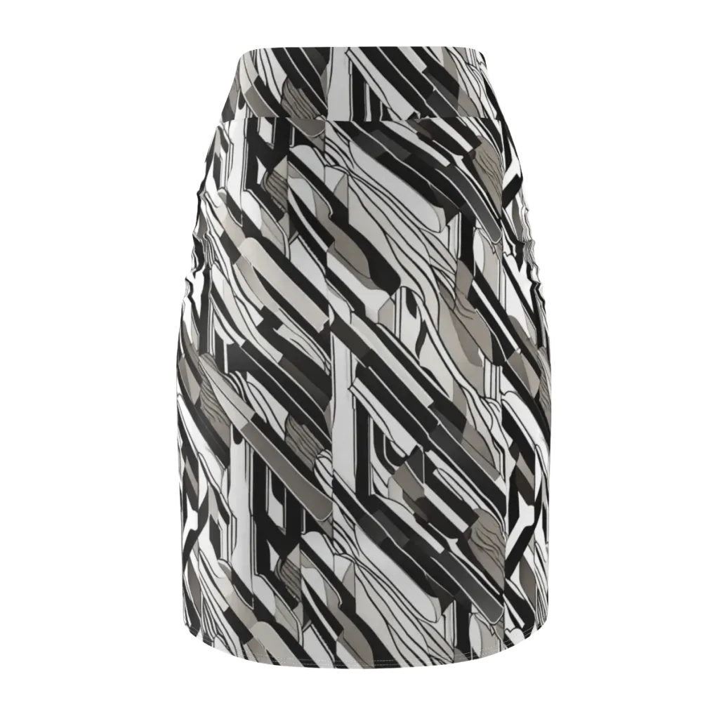 Piano Drift on Pencil Skirt — Back