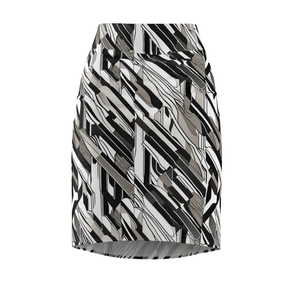 Piano Drift on Pencil Skirt — Front