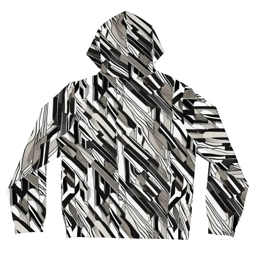 Piano Drift on Women's Full-Zip Hoodie — Back