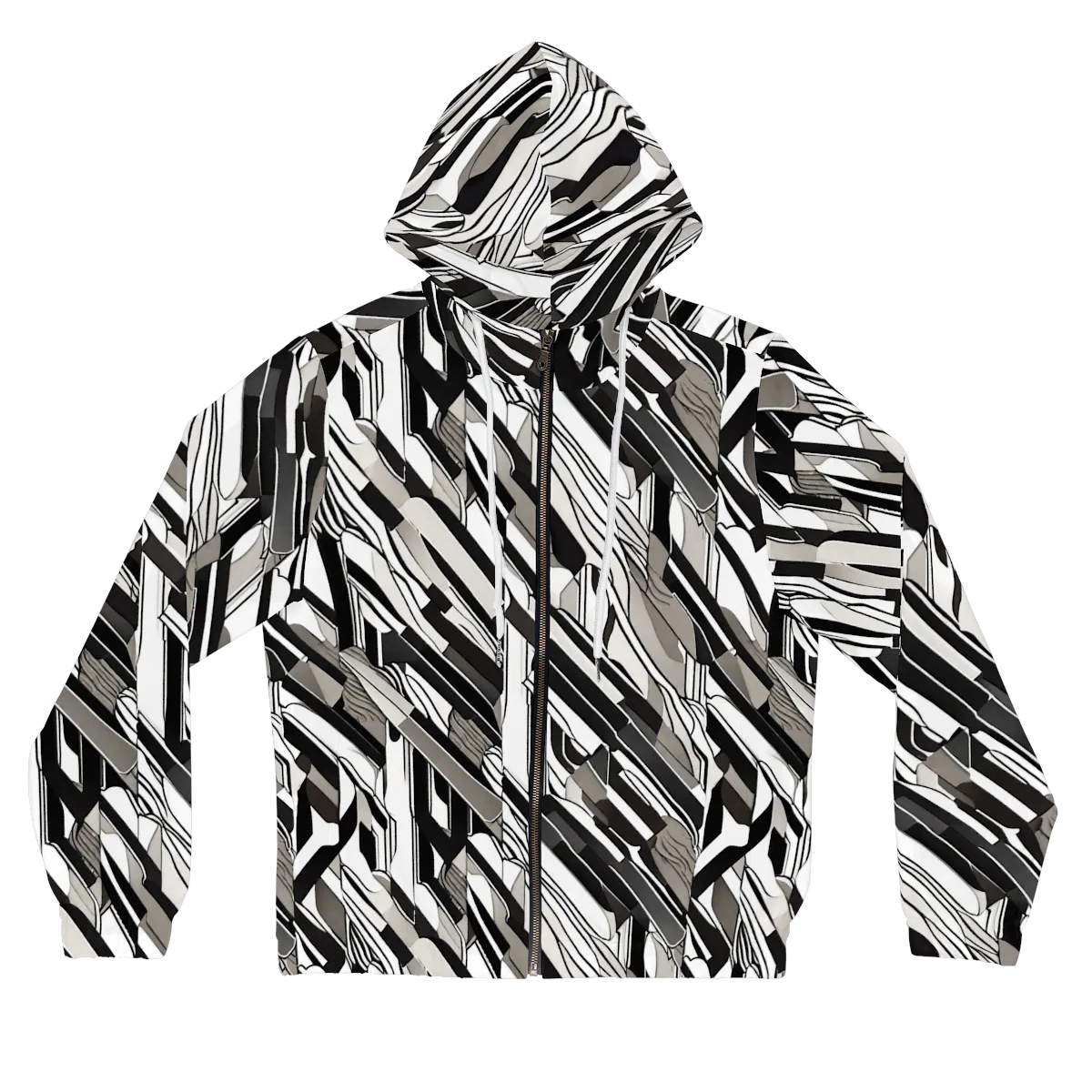 Piano Drift on Women's Full-Zip Hoodie — Front