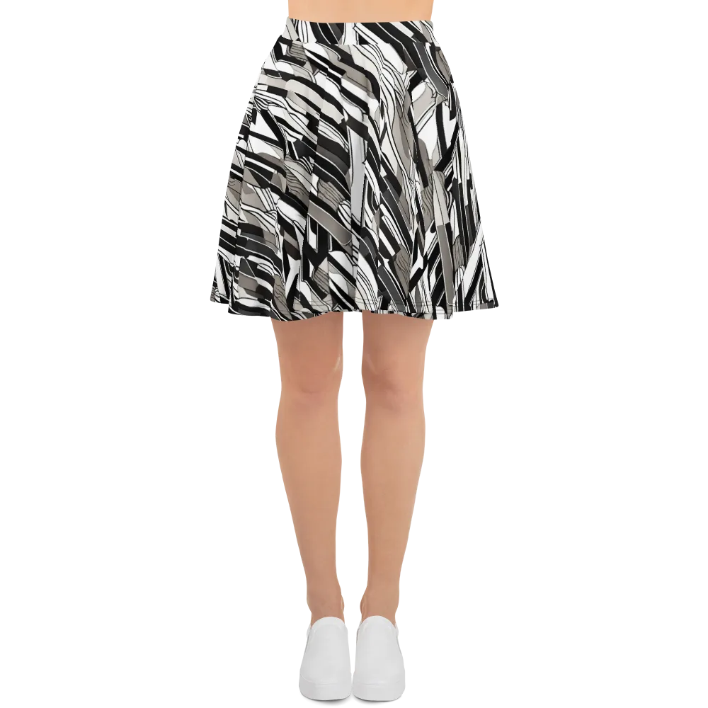 Piano Drift on Skater Skirt — Front