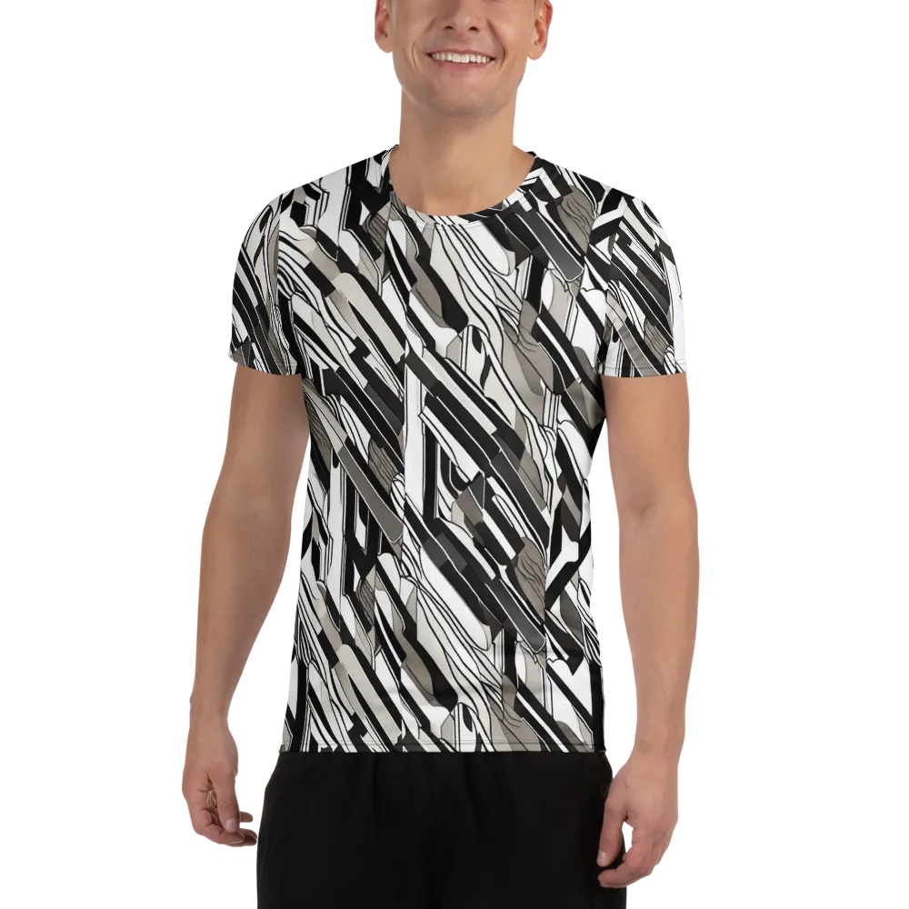 Piano Drift on Men's Athletic T-Shirt — Front