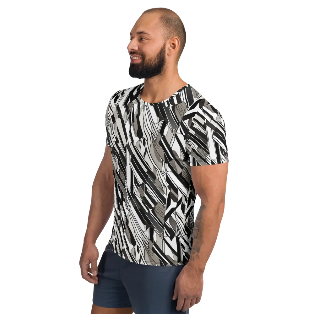 Piano Drift on Men's Athletic T-Shirt — Left