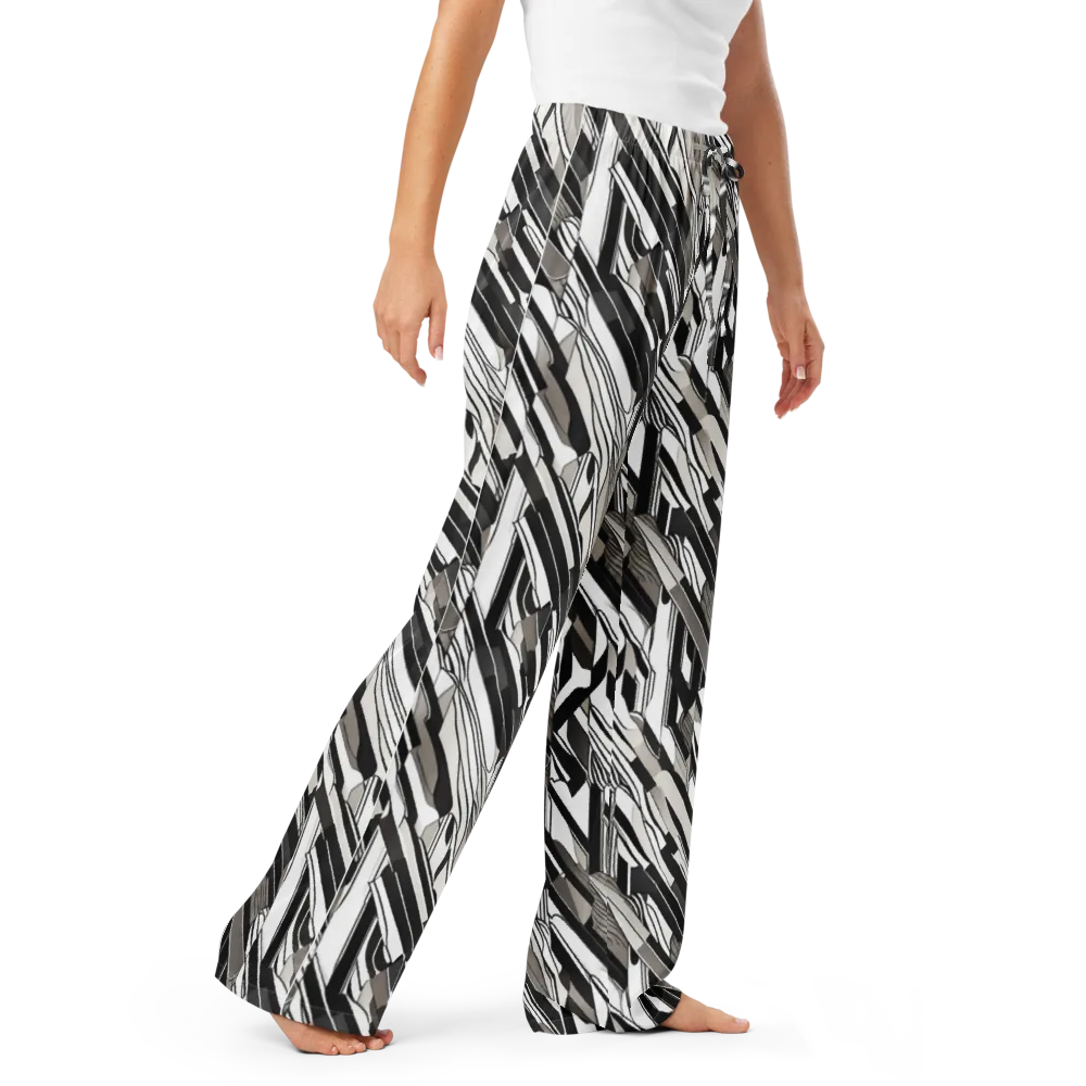 Piano Drift on Women's Pajama Pants — Right Front