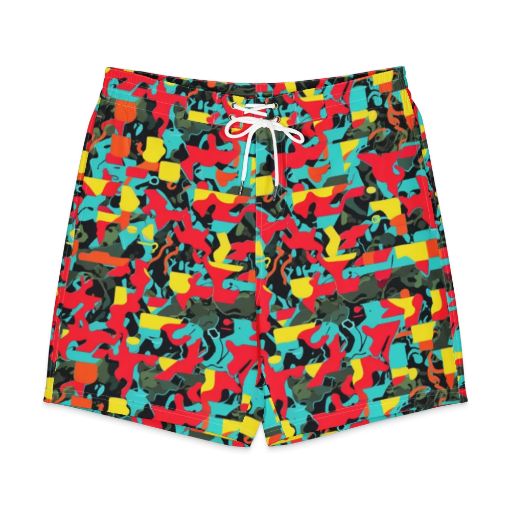 Rebel Botanica on Men's Board Shorts — Front
