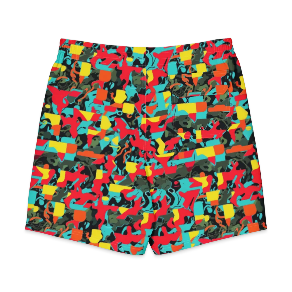Rebel Botanica on Men's Board Shorts — Back