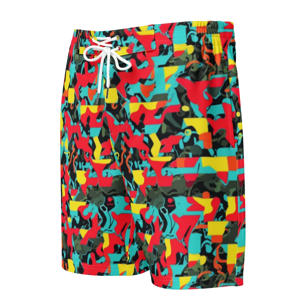 Rebel Botanica on Men's Board Shorts — Front