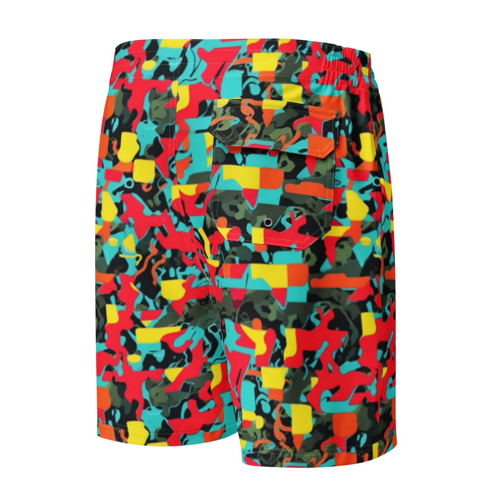Rebel Botanica on Men's Board Shorts — Back