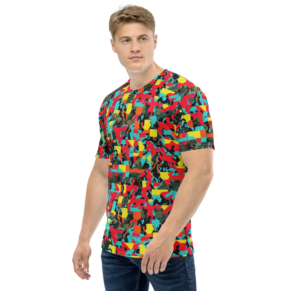 Rebel Botanica on Men's Crew Neck T-Shirt — Left