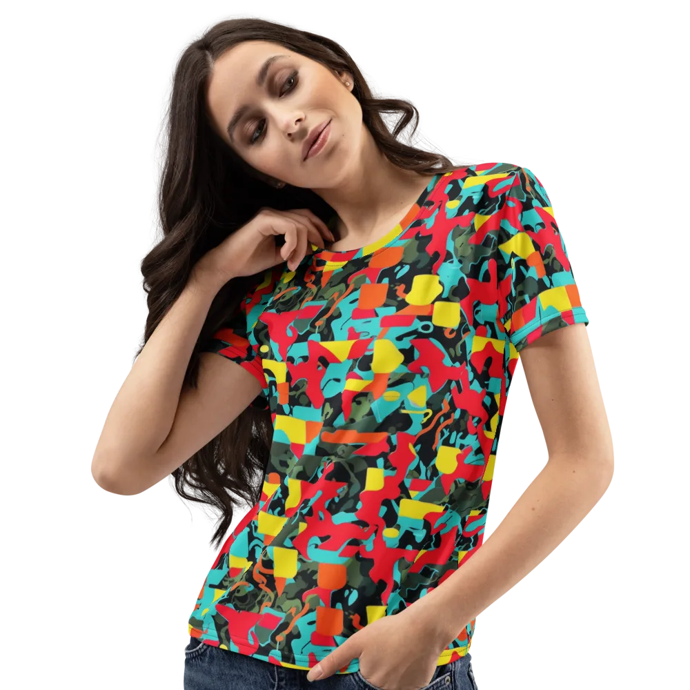 Rebel Botanica on Women's Crew Neck T-Shirt — Left Front