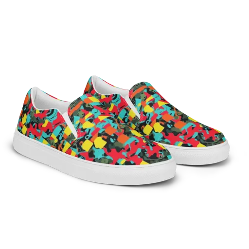 Rebel Botanica on a Women's Slip-On Canvas Shoes