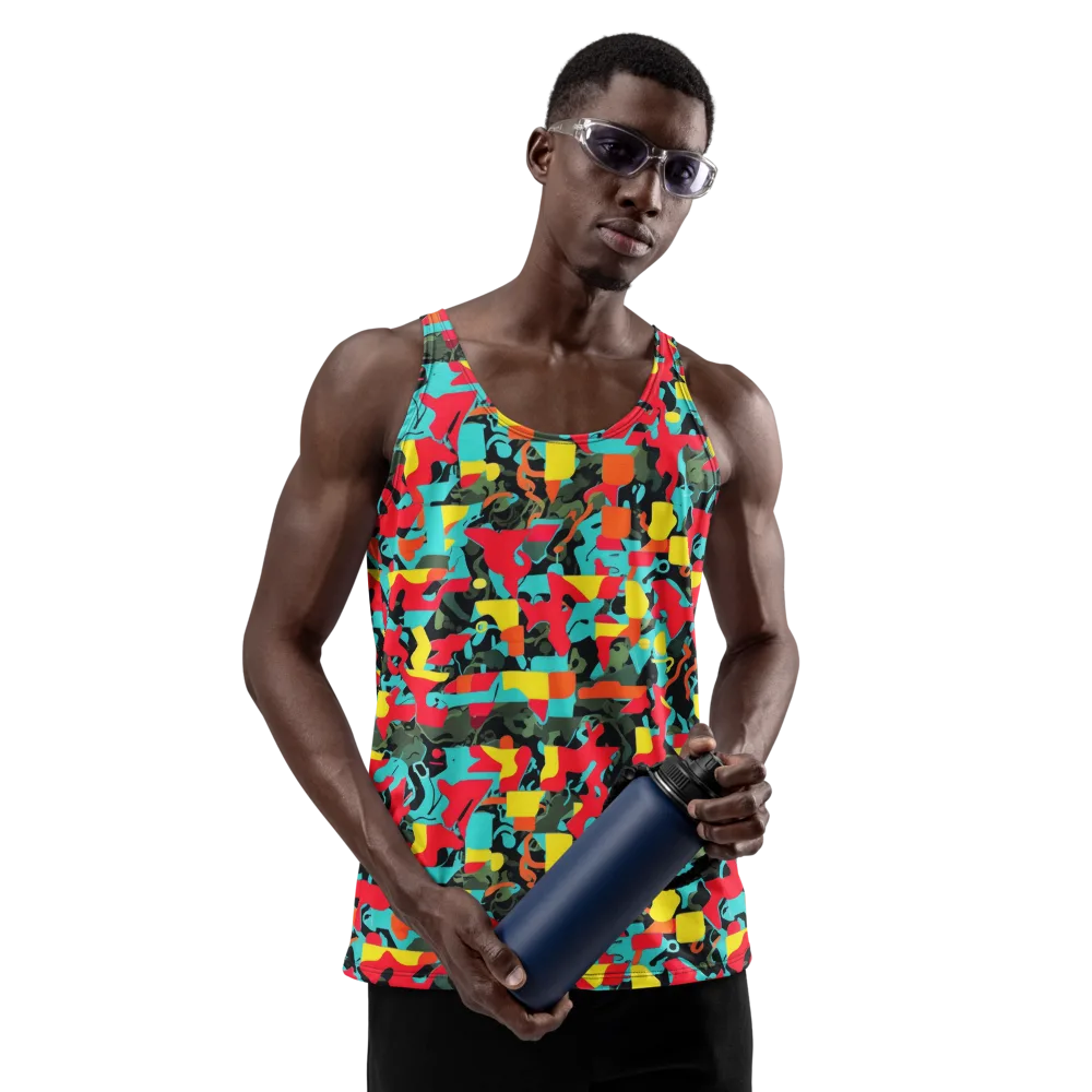 Rebel Botanica on Men's Tank Top — Front