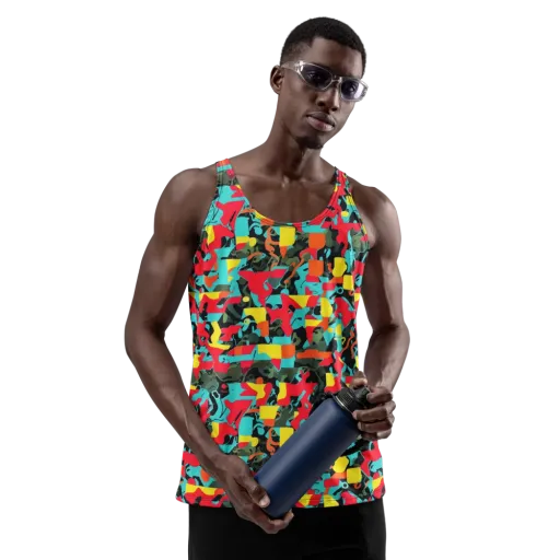 Rebel Botanica on a Men's Tank Top