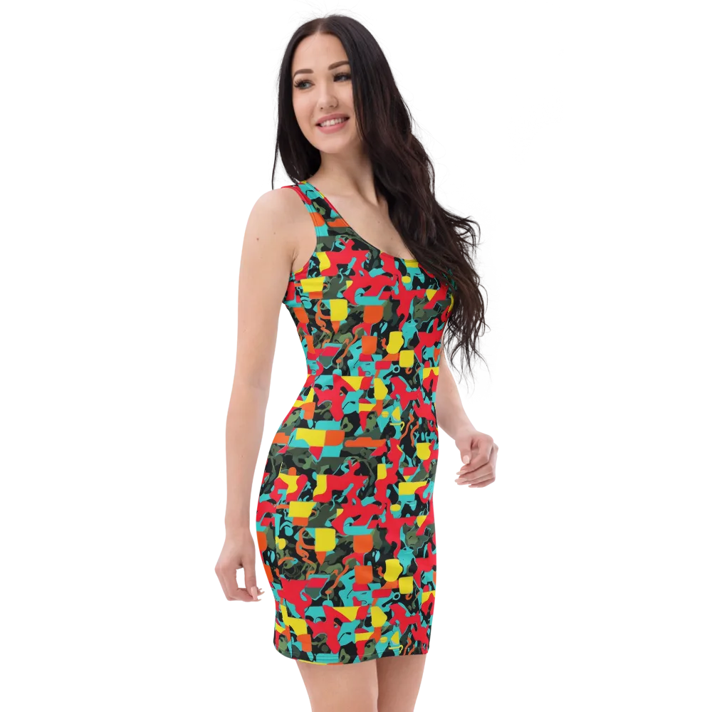Rebel Botanica on Bodycon Dress — Right Front