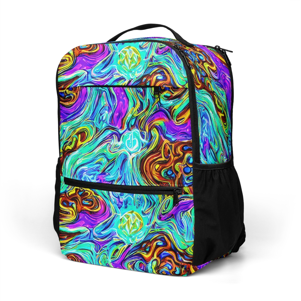 Mystic Iridescence on Utility Backpack — Left Front