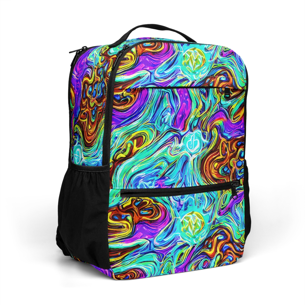 Mystic Iridescence on Utility Backpack — Right Front