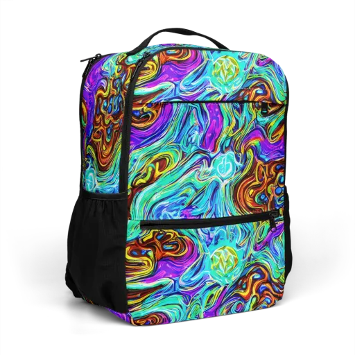 Mystic Iridescence on a Utility Backpack